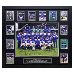 Everton 1987 Champions Photo Signed By 12 - Framed