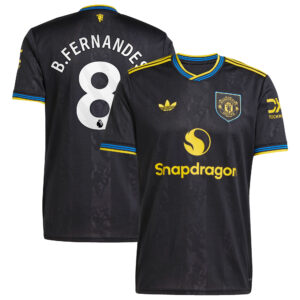Manchester United adidas Third Shirt 2025-26 with B. Fernandes 8 printing