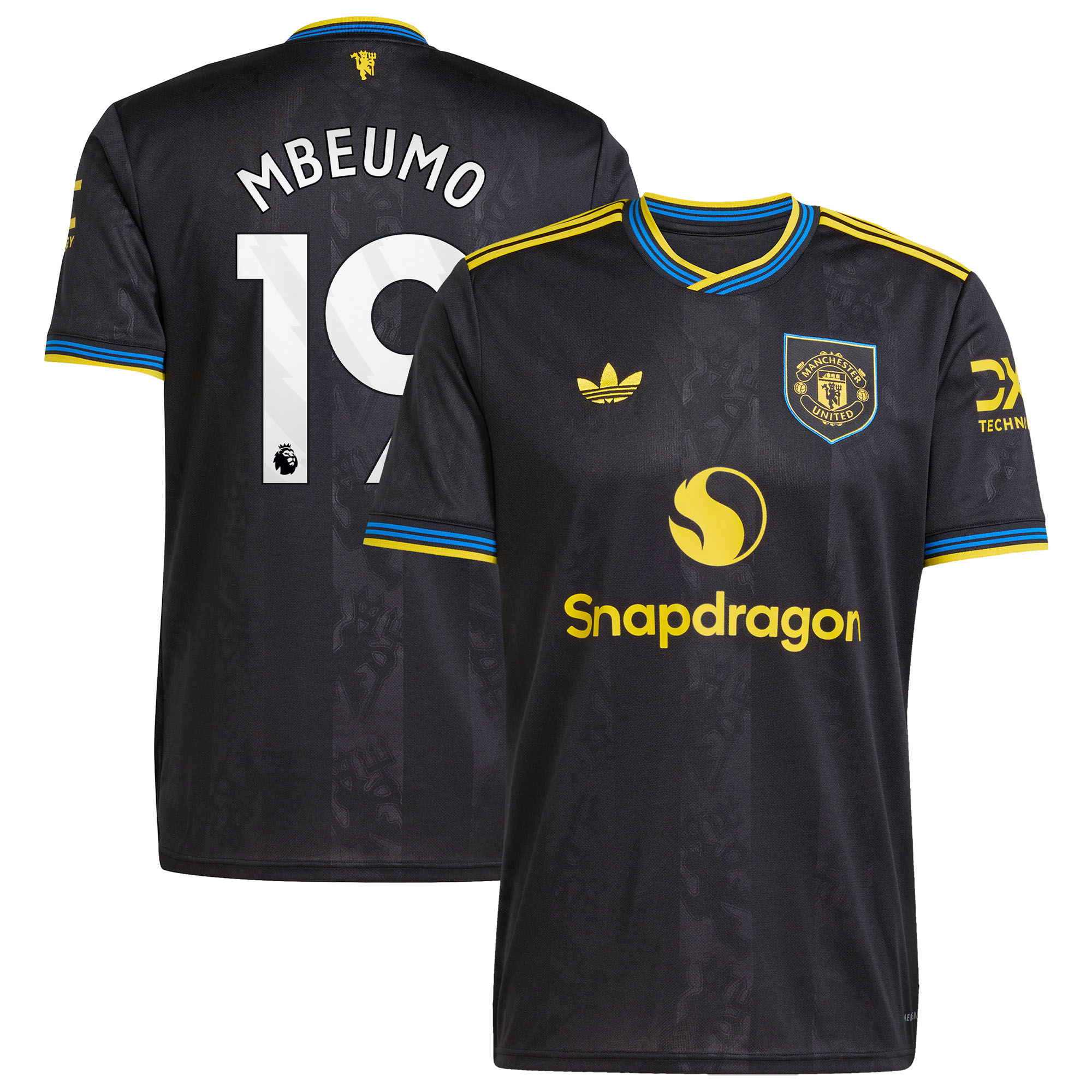 Manchester United adidas Third Shirt 2025-26 with Mbeumo 19 printing