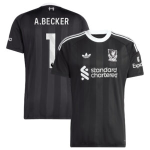 Liverpool adidas Third Goalkeeper Shirt 2025-26 - Long sleeve with A.Becker 1 printing