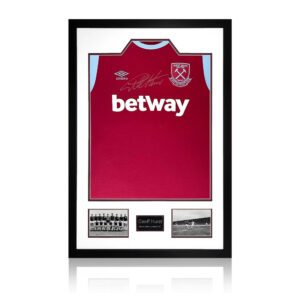 Geoff Hurst Signed West Ham United Shirt Premium Frame
