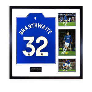 Jarrad Branthwaite Signed Everton 24/25 Shirt Elite Frame