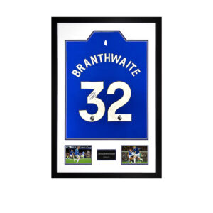 Jarrad Branthwaite Signed Everton 24/25 Shirt Premium Frame