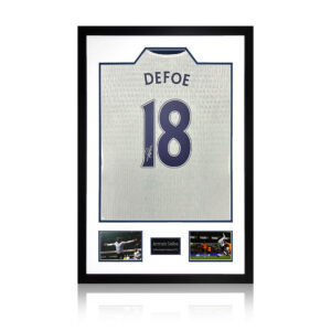 Jermain Defoe Signed Tottenham Hotspur Shirt Premium Frame