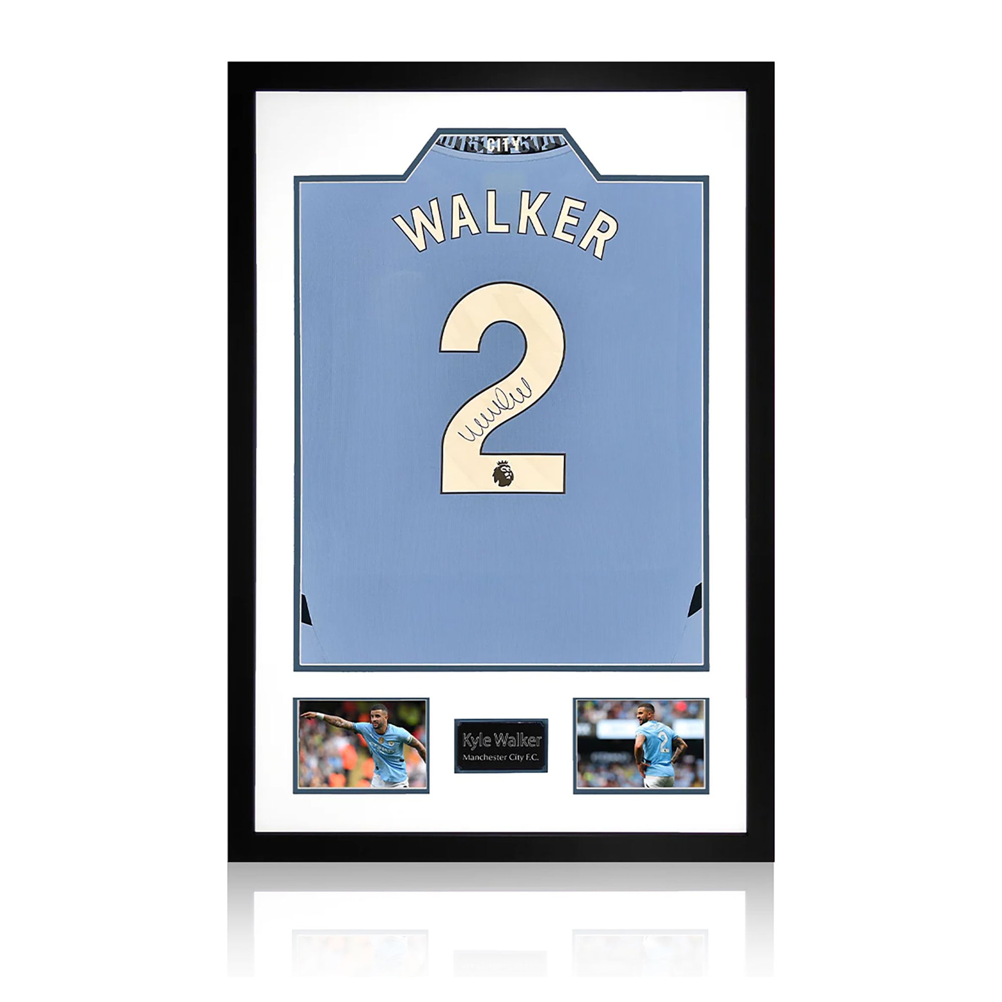 Kyle Walker Signed Manchester City 24/25 Shirt Premium Frame