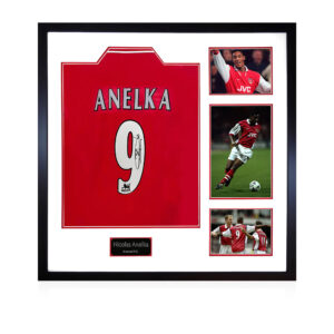 Nicolas Anelka Signed Arsenal Shirt Elite Frame