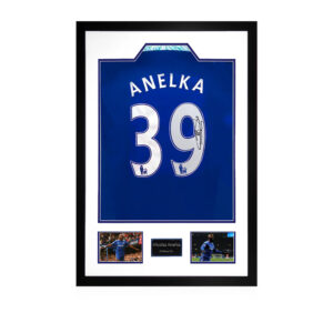 Nicolas Anelka Signed Chelsea Shirt Premium Frame