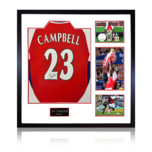 Sol Campbell Signed Arsenal Shirt Elite Frame