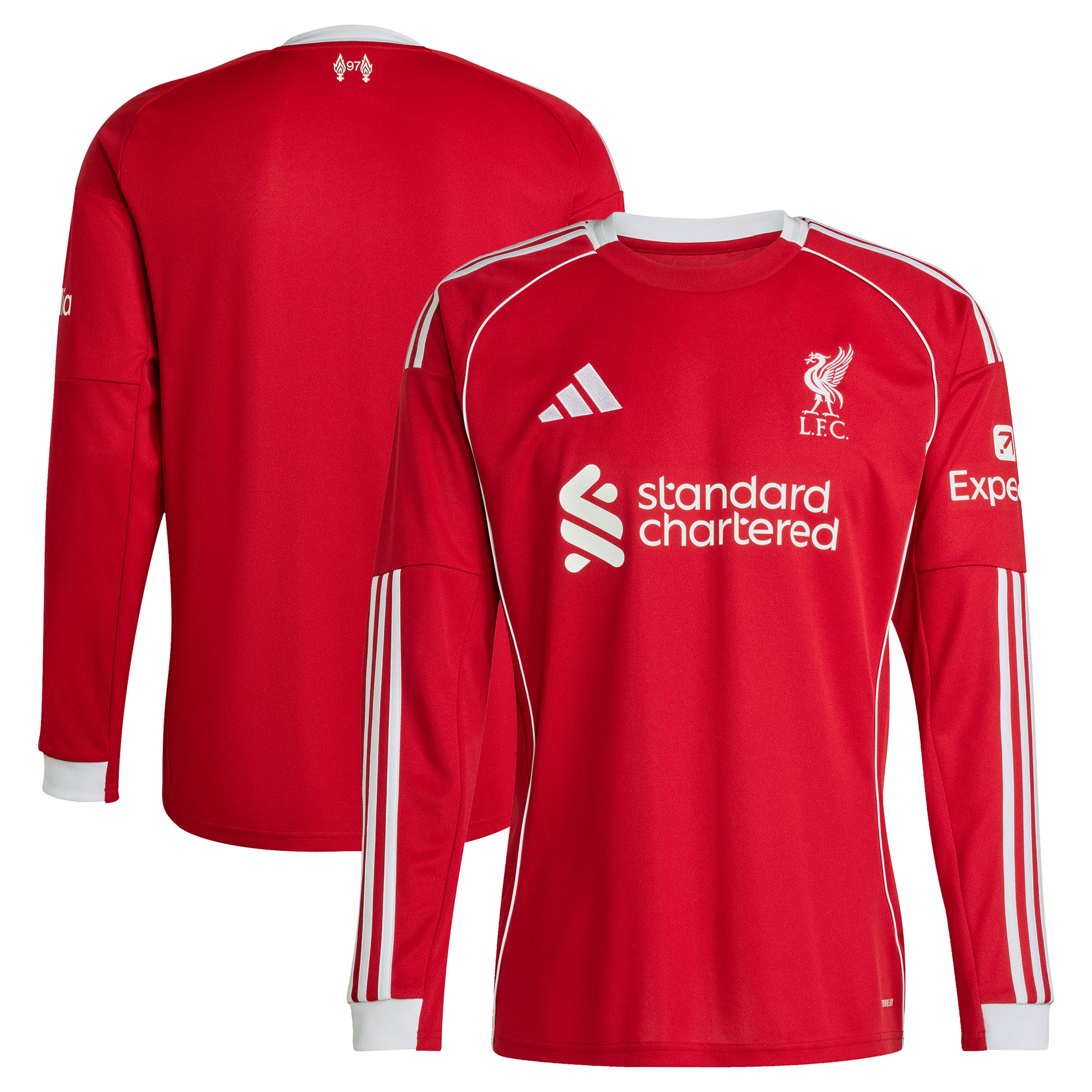 Liverpool adidas Home Shirt 2025-26 - Long Sleeve