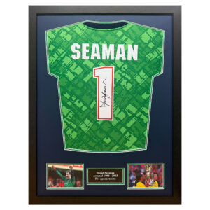 Arsenal David Seaman Signed Official Retro Goalkeeper Shirt