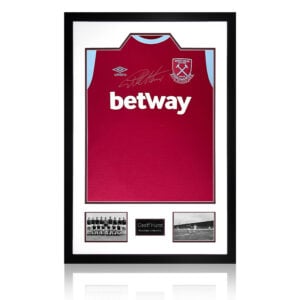 Geoff Hurst Signed West Ham United Shirt Premium Frame