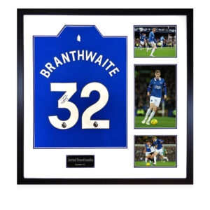 Jarrad Branthwaite Signed Everton 24/25 Shirt Elite Frame