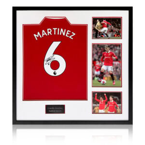 Lisandro Martinez Signed Manchester United 22/23 Shirt Elite Frame