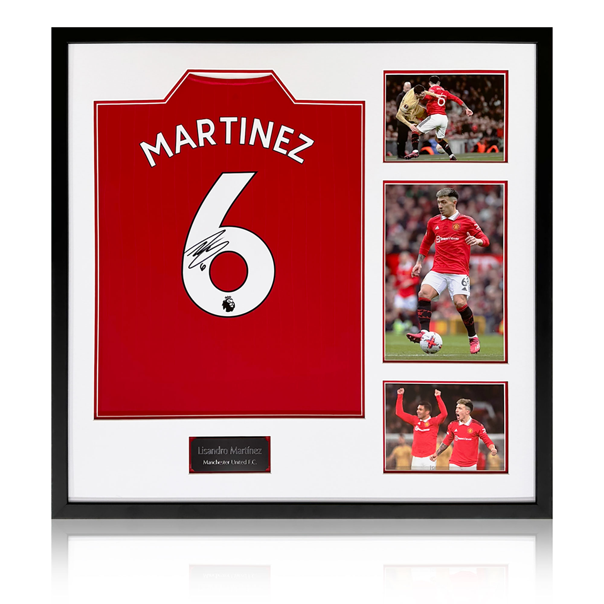 Lisandro Martinez Signed Manchester United 22/23 Shirt Elite Frame