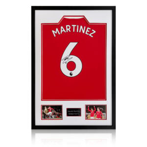Lisandro Martinez Signed Manchester United 22/23 Shirt Premium Frame