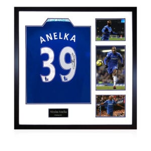 Nicolas Anelka Signed Chelsea Shirt Elite Frame