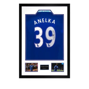 Nicolas Anelka Signed Chelsea Shirt Premium Frame