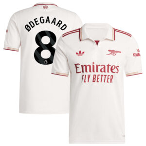 Arsenal adidas Third Authentic Shirt 2025-26 with Ødegaard 8 printing