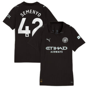 Manchester City PUMA Away Shirt 2025-26 - Womens with Semenyo 42 printing