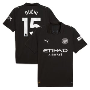 Manchester City PUMA Away Shirt 2025-26 with Guéhi 15 printing
