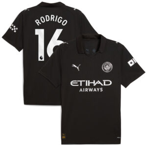 Manchester City PUMA Away Shirt 2025-26 with Rodrigo 16 printing