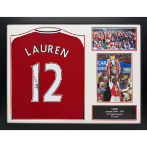 Arsenal Lauren Signed Shirt Framed