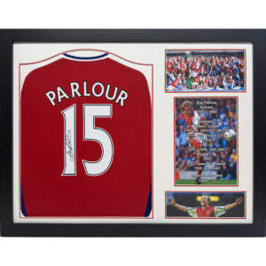 Arsenal Ray Parlour Signed Shirt Framed