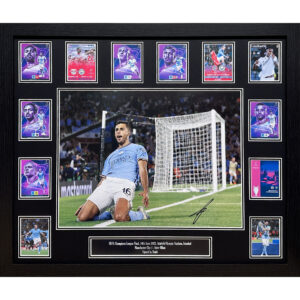 Manchester City Rodri Signed Champions League Final Photo Framed