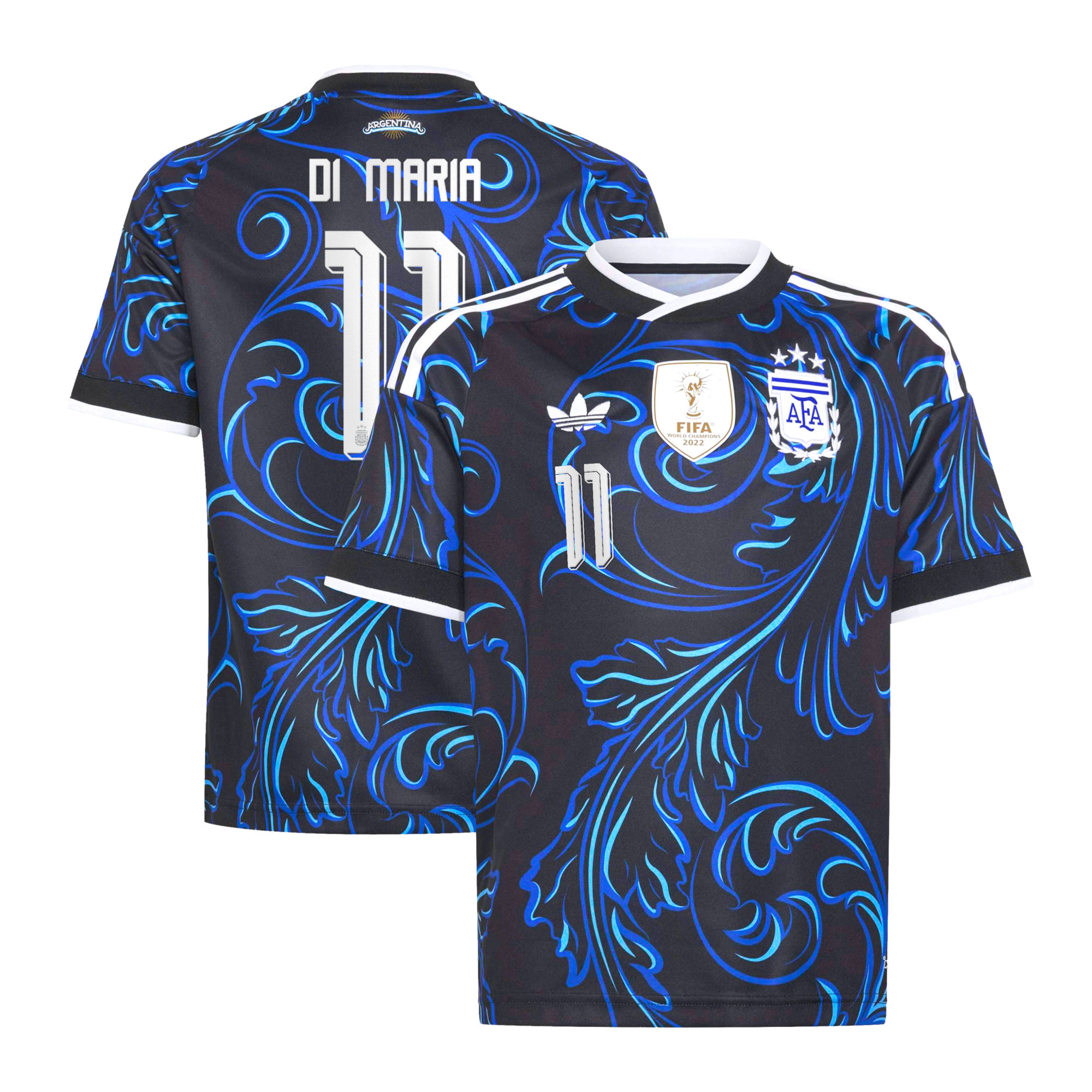 Argentina adidas Away Shirt 2026 - Kids with Di Maria 11 printing
