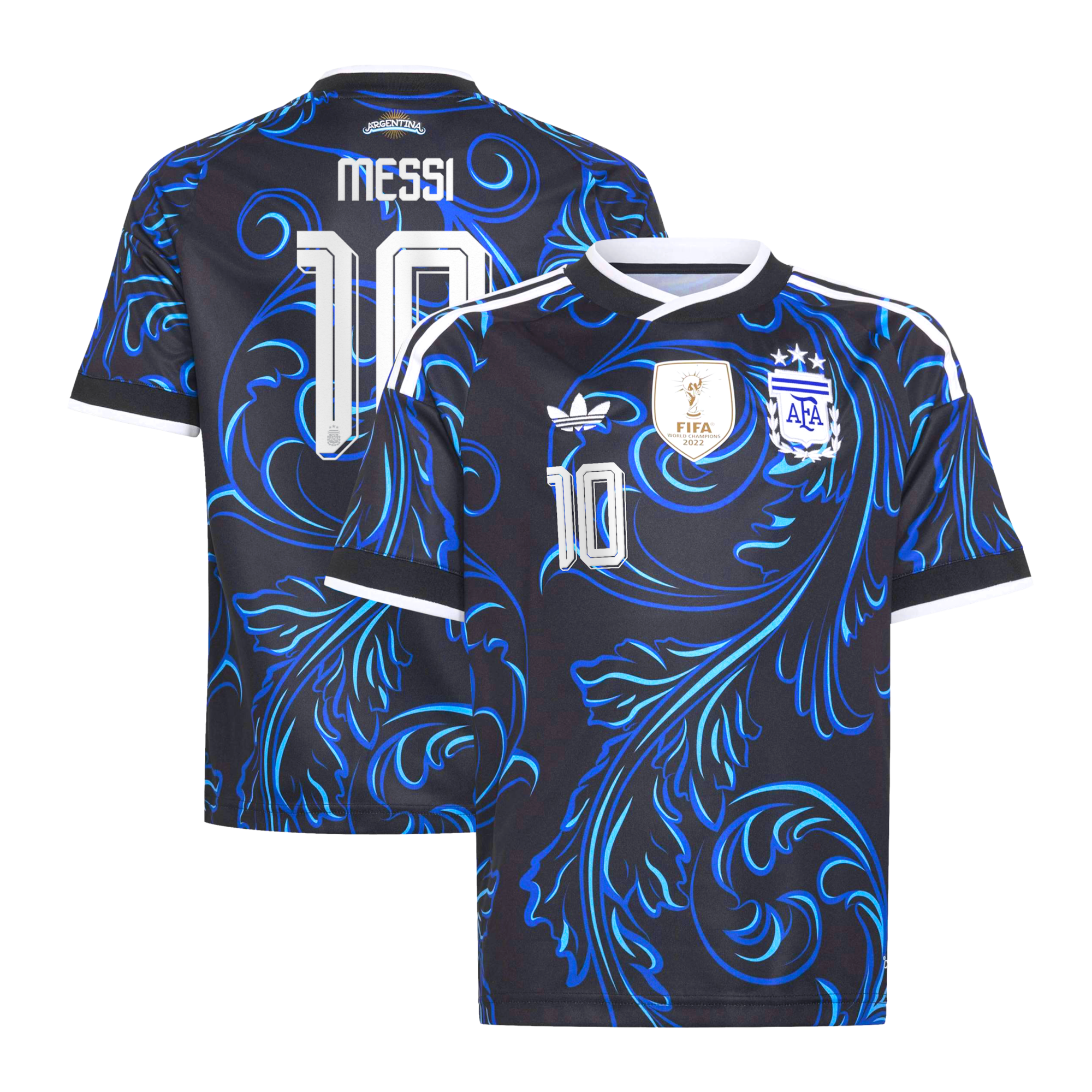 Argentina adidas Away Shirt 2026 - Kids with Messi 10 printing