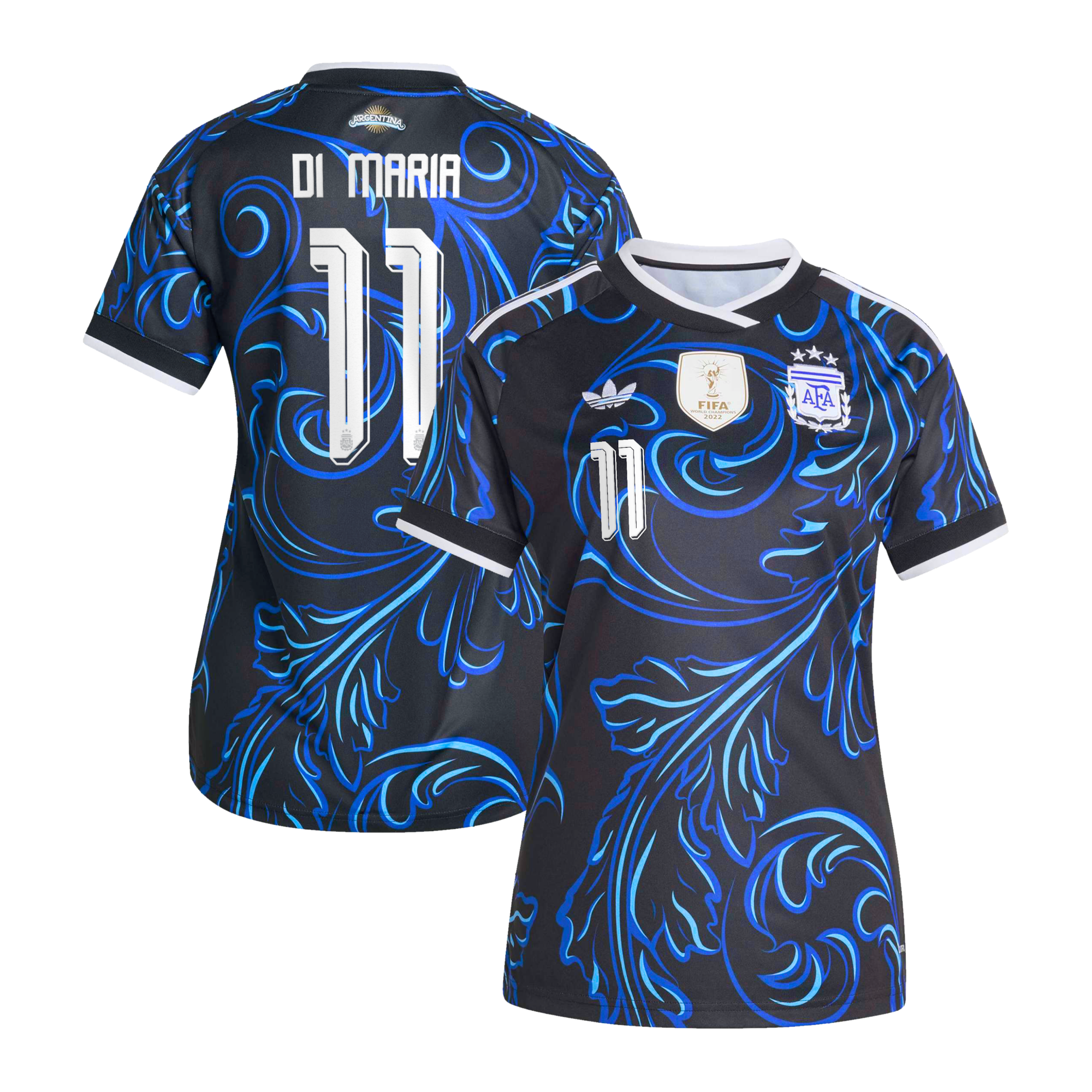 Argentina adidas Away Shirt 2026 - Womens with Di Maria 11 printing