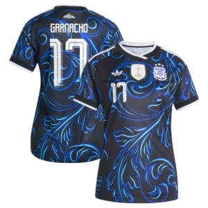 Argentina adidas Away Shirt 2026 - Womens with Garnacho 17 printing