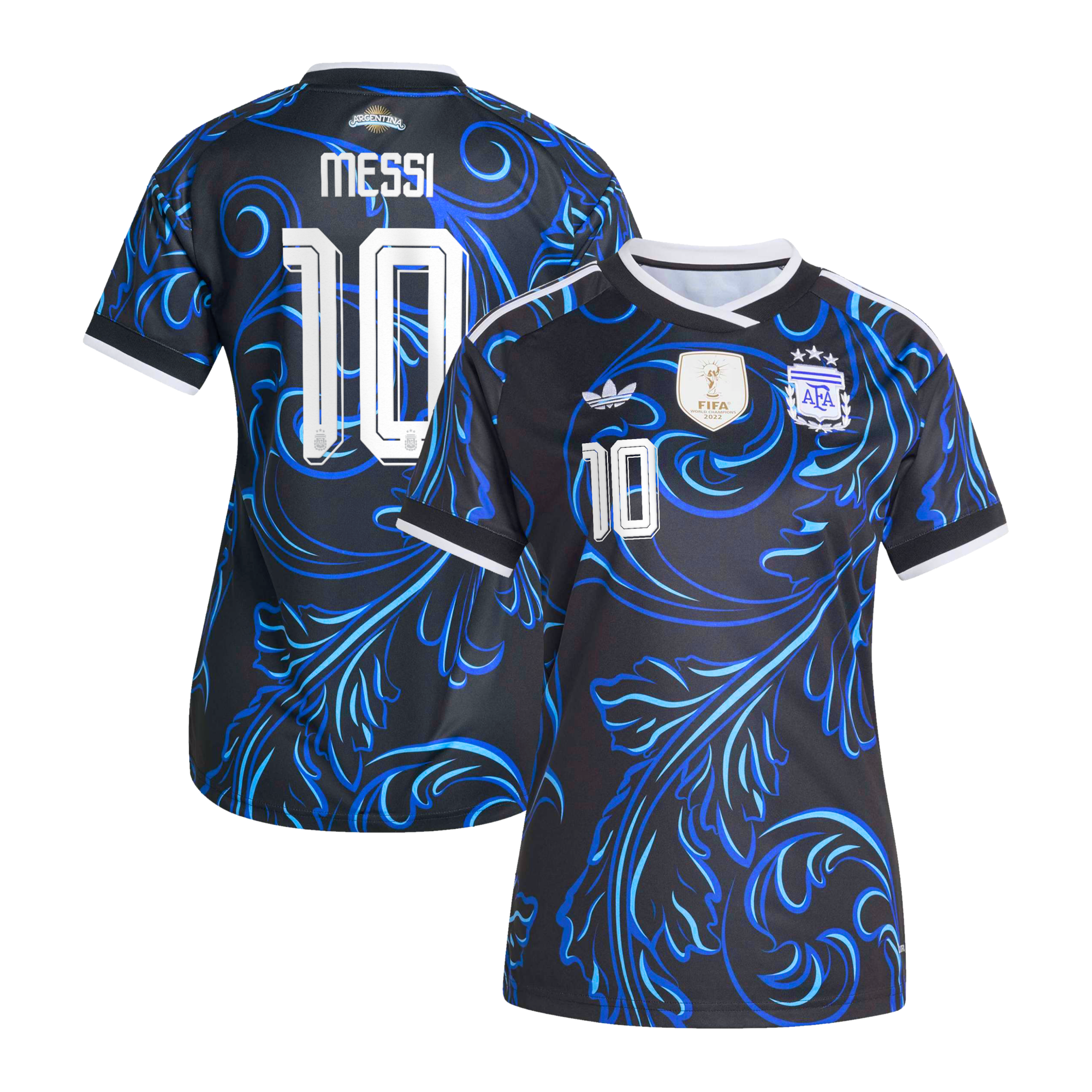Argentina adidas Away Shirt 2026 - Womens with Messi 10 printing