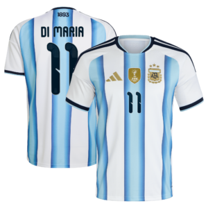 Argentina adidas Home Shirt 2026 - Kids with Di Maria 11 printing
