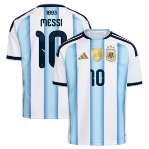 Argentina adidas Home Shirt 2026 - Kids with Messi 10 printing