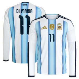 Argentina adidas Home Shirt 2026 -Long sleeve with Di Maria 11 printing
