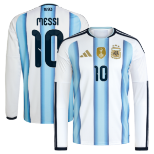 Argentina adidas Home Shirt 2026 -Long sleeve with Messi 10 printing