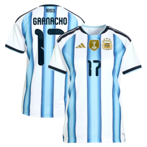 Argentina adidas Home Shirt 2026 - Womens with Garnacho 17 printing