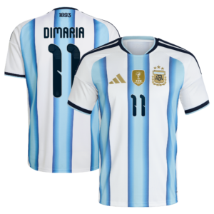 Argentina adidas Home Shirt 2026 with Di Maria 11 printing