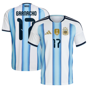 Argentina adidas Home Shirt 2026 with Garnacho 17 printing