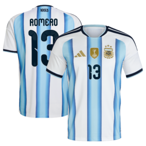 Argentina adidas Home Shirt 2026 with Romero 13 printing