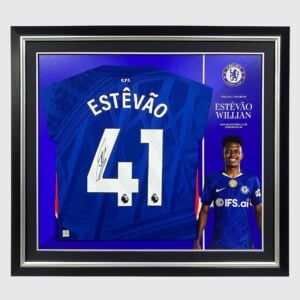Chelsea Estevao Willian Signed 2025-26 Home Shirt