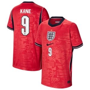 England Nike Away Stadium Shirt 2026 - Kids with Kane 9 printing