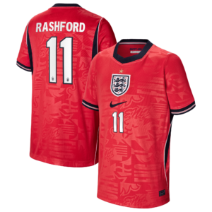 England Nike Away Stadium Shirt 2026 - Kids with Rashford 11 printing
