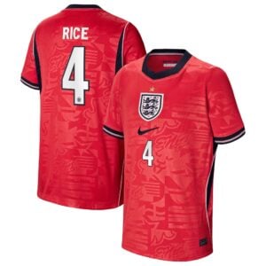 England Nike Away Stadium Shirt 2026 - Kids with Rice 4 printing