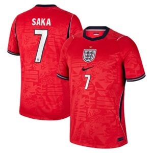 England Nike Away Stadium Shirt 2026 with Saka 7 printing