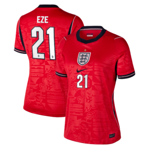 England Nike Stadium Away Shirt 2026 - Womens with Eze 21 printing
