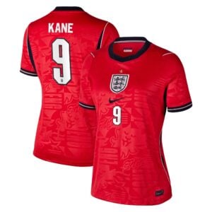 England Nike Stadium Away Shirt 2026 - Womens with Kane 9 printing