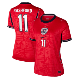 England Nike Stadium Away Shirt 2026 - Womens with Rashford 11 printing