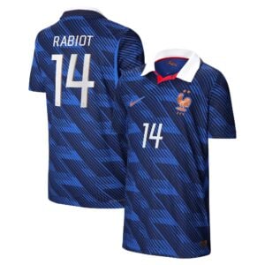 France Nike Aero-Fit Home Match Shirt 2026 - Kids with Rabiot 14 printing